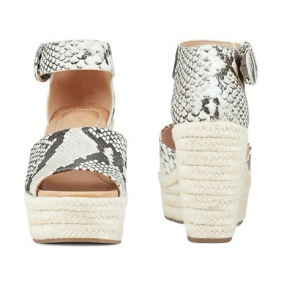 #03 Nine West Adell Snake Espadrille Platform Wedge Heel Sandals Shoes Women’s 8 - Picture 7 of 7